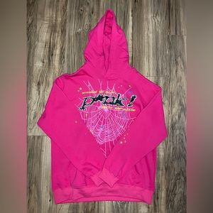 Sp5der P*NK Hoodie Pink